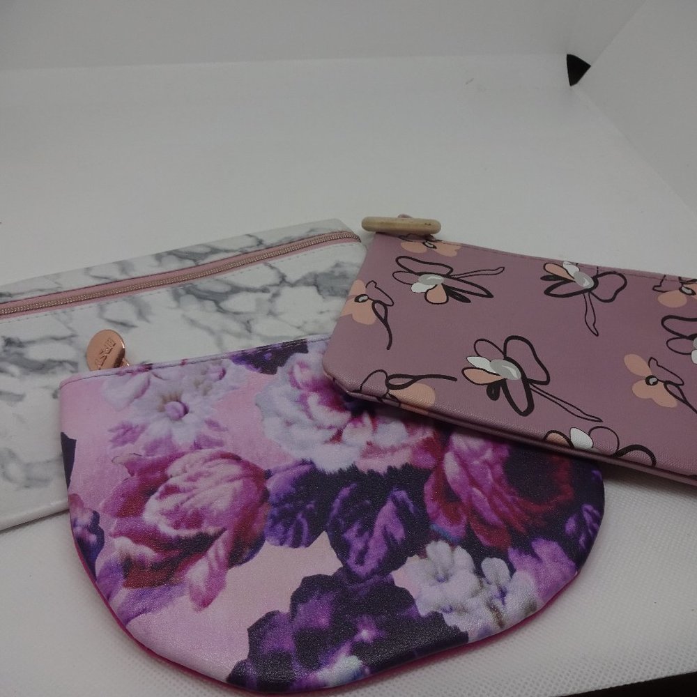 IPSY "Set of 3" Zippered Make-Up Bags (NEW)